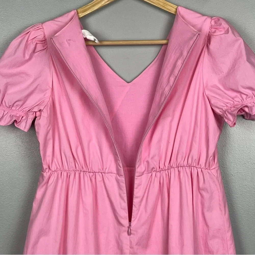 A Loves A girls pink faux wrap ruffle trimmed 100% cotton dress, large.